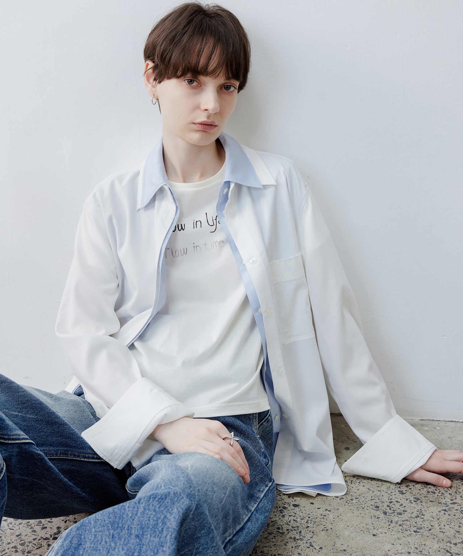 Bicolor Layered Shirt