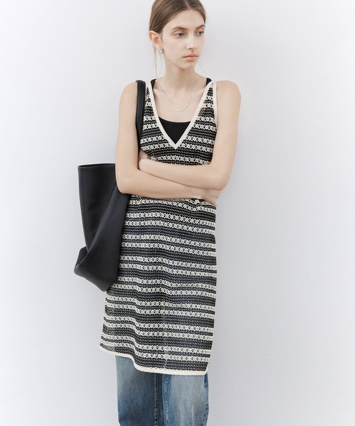 Crochet-Knit See-Through Tunic