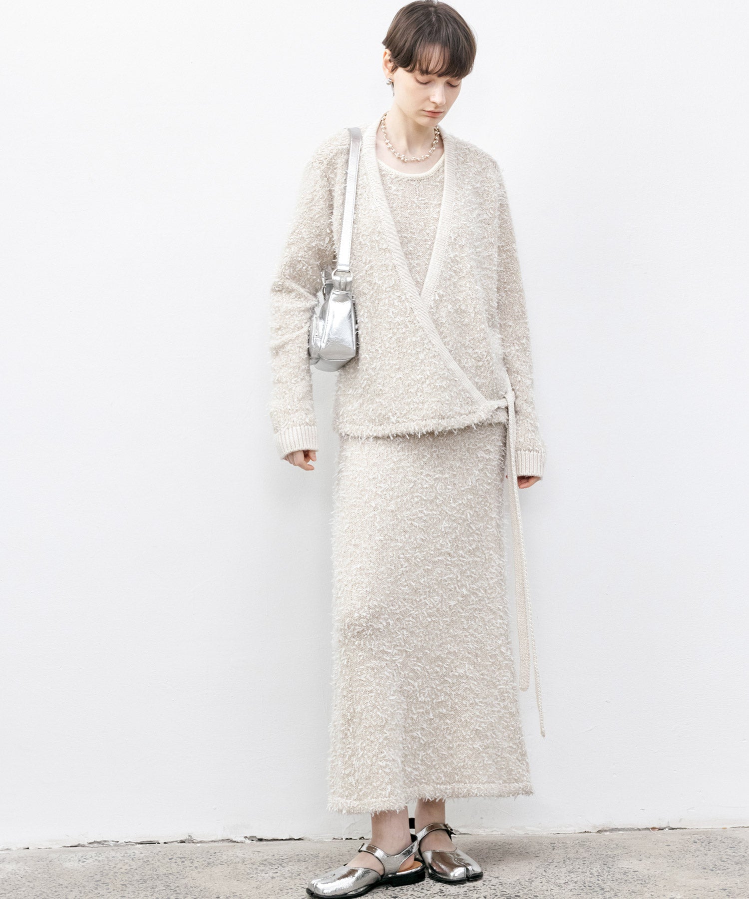 Tweed Round Neck Knit Dress