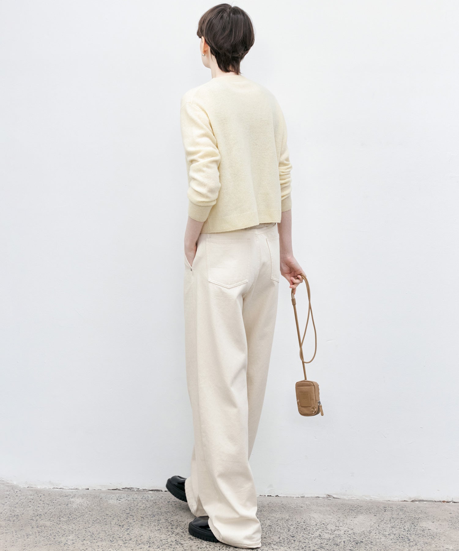 Basic Straight Narrow White Denim