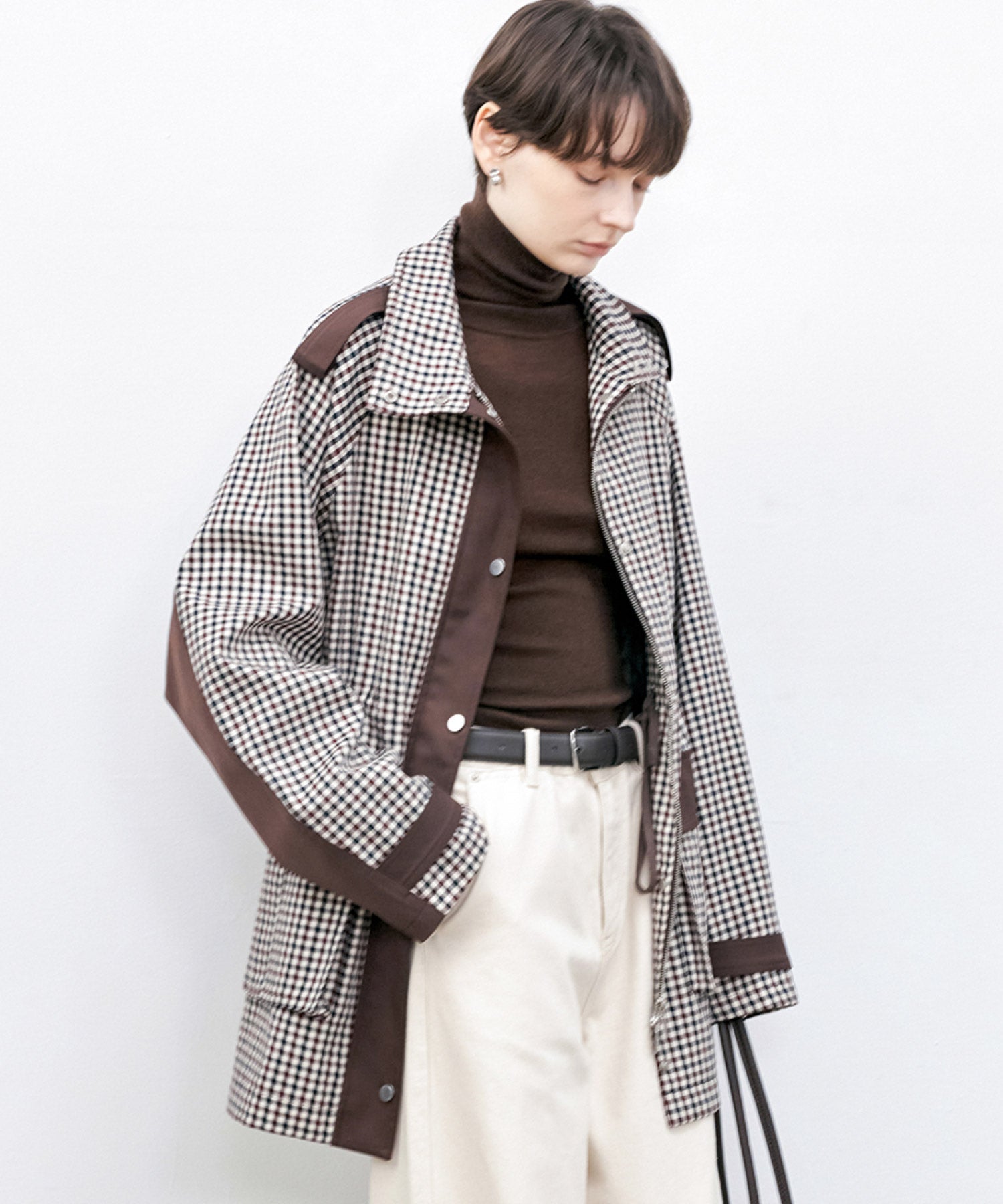 Check Pattern Hunting Jacket