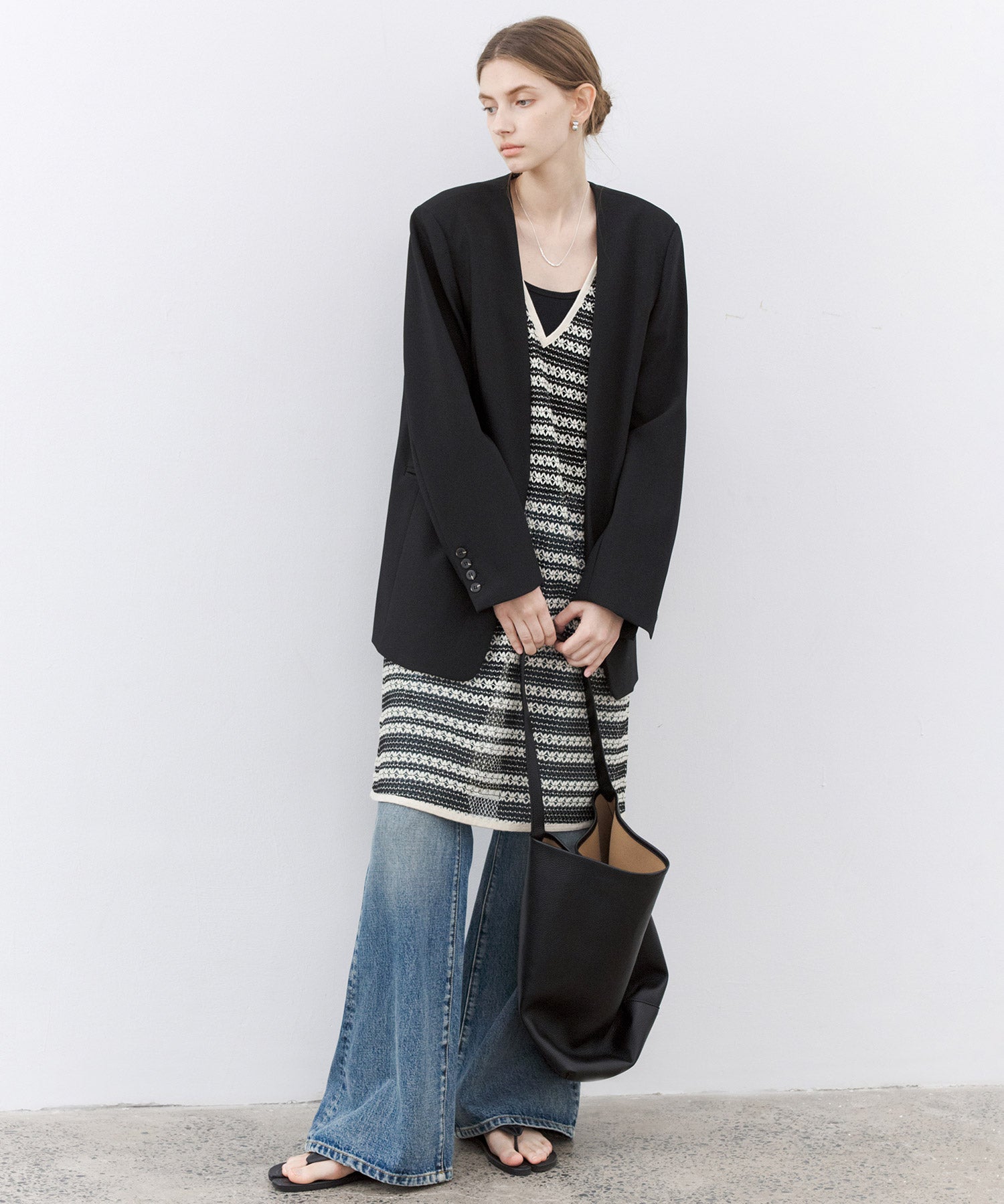Crochet-Knit See-Through Tunic