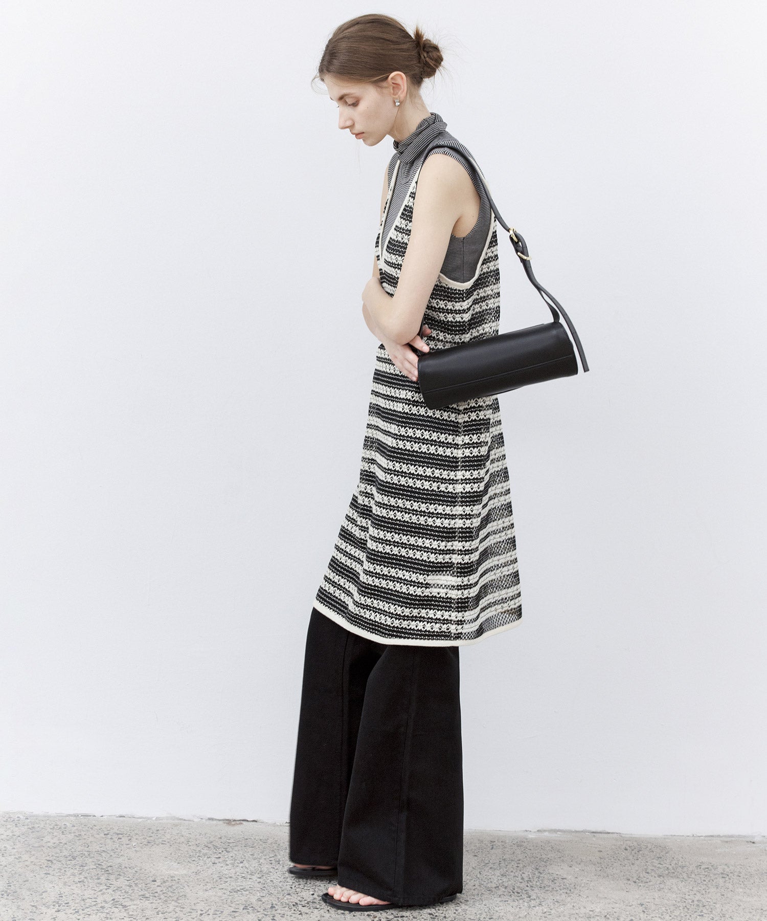 Crochet-Knit See-Through Tunic