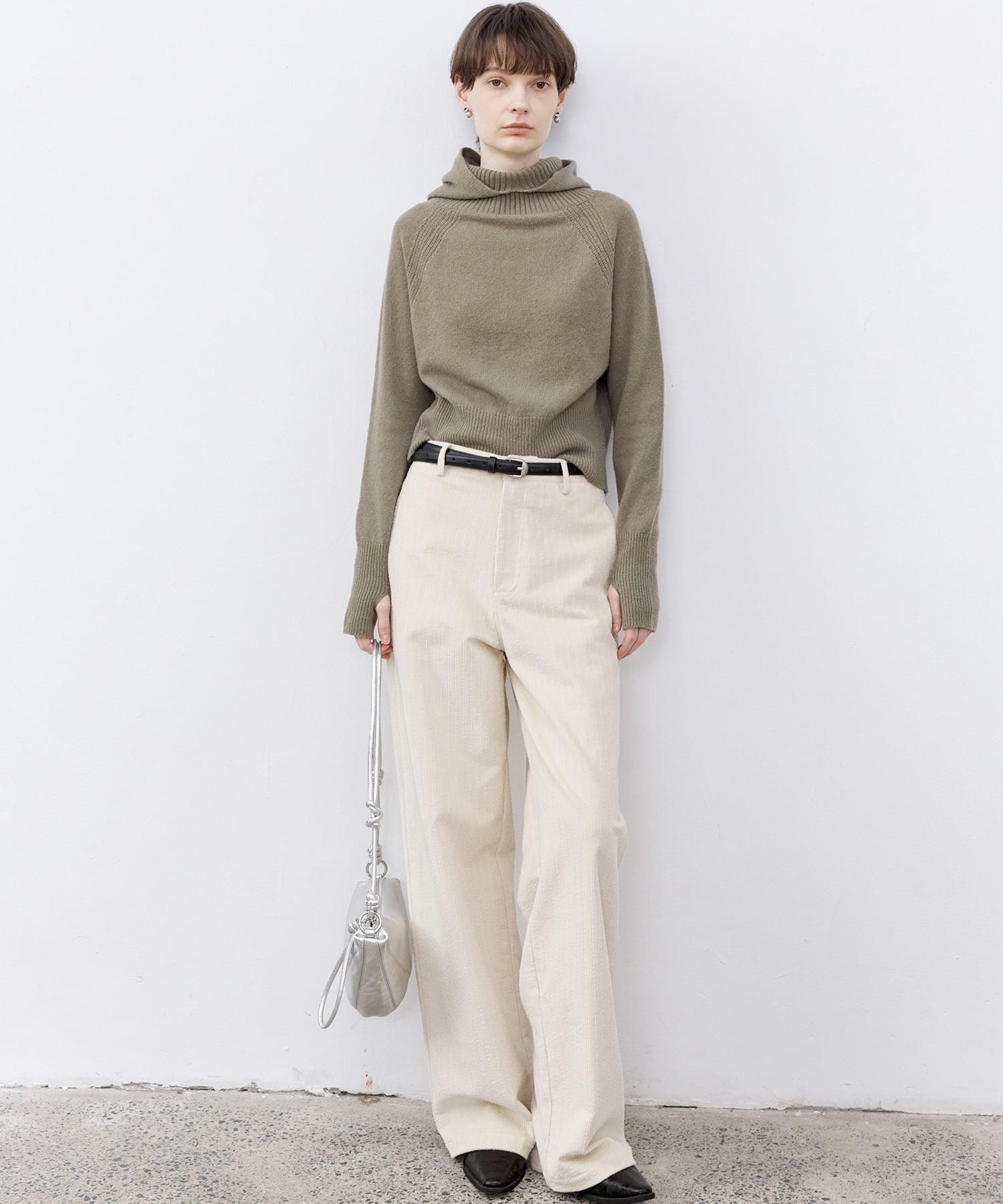 Multi-Stripe Straight Narrow Corduroy Pants