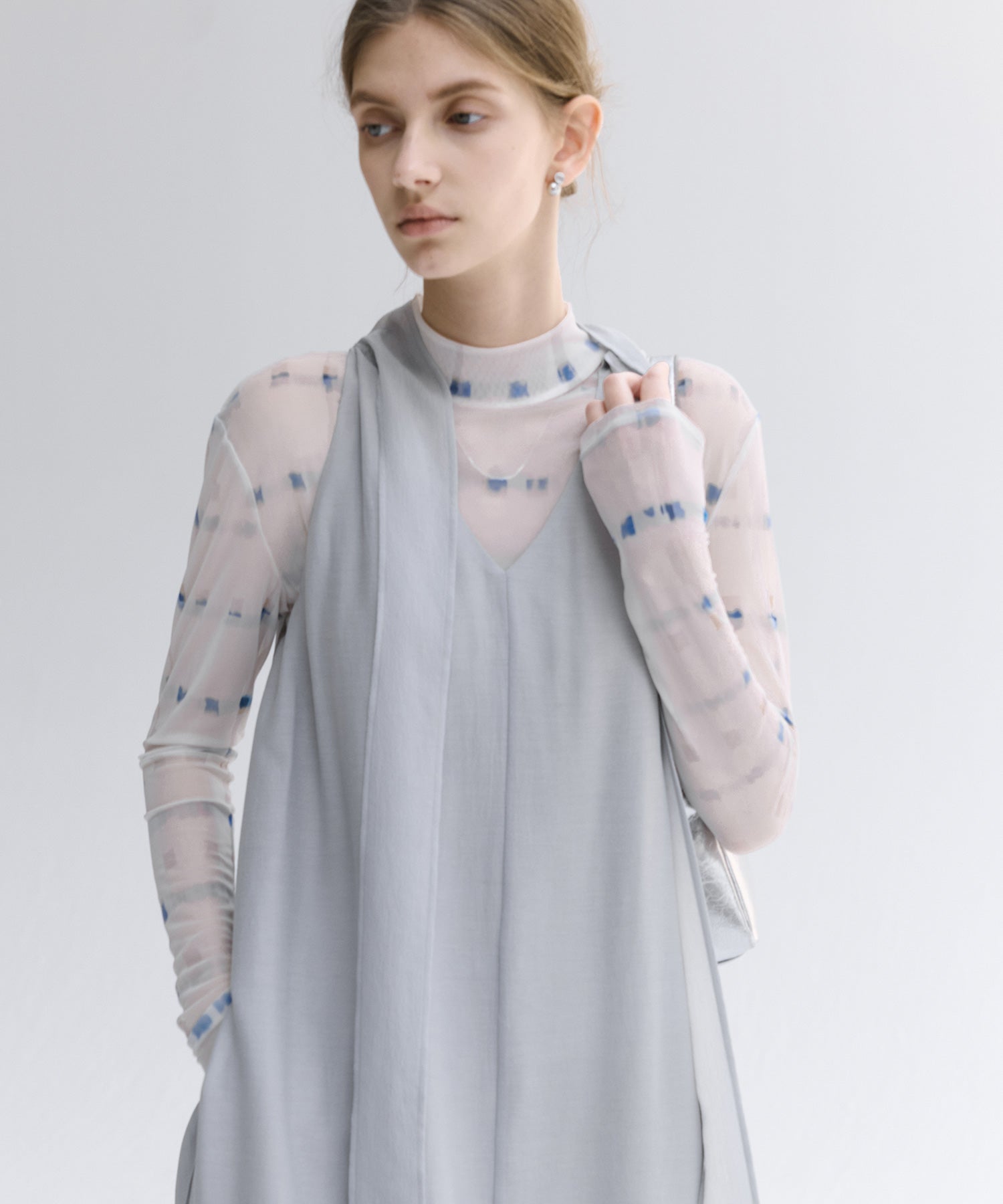 Art Print Sheer Top
