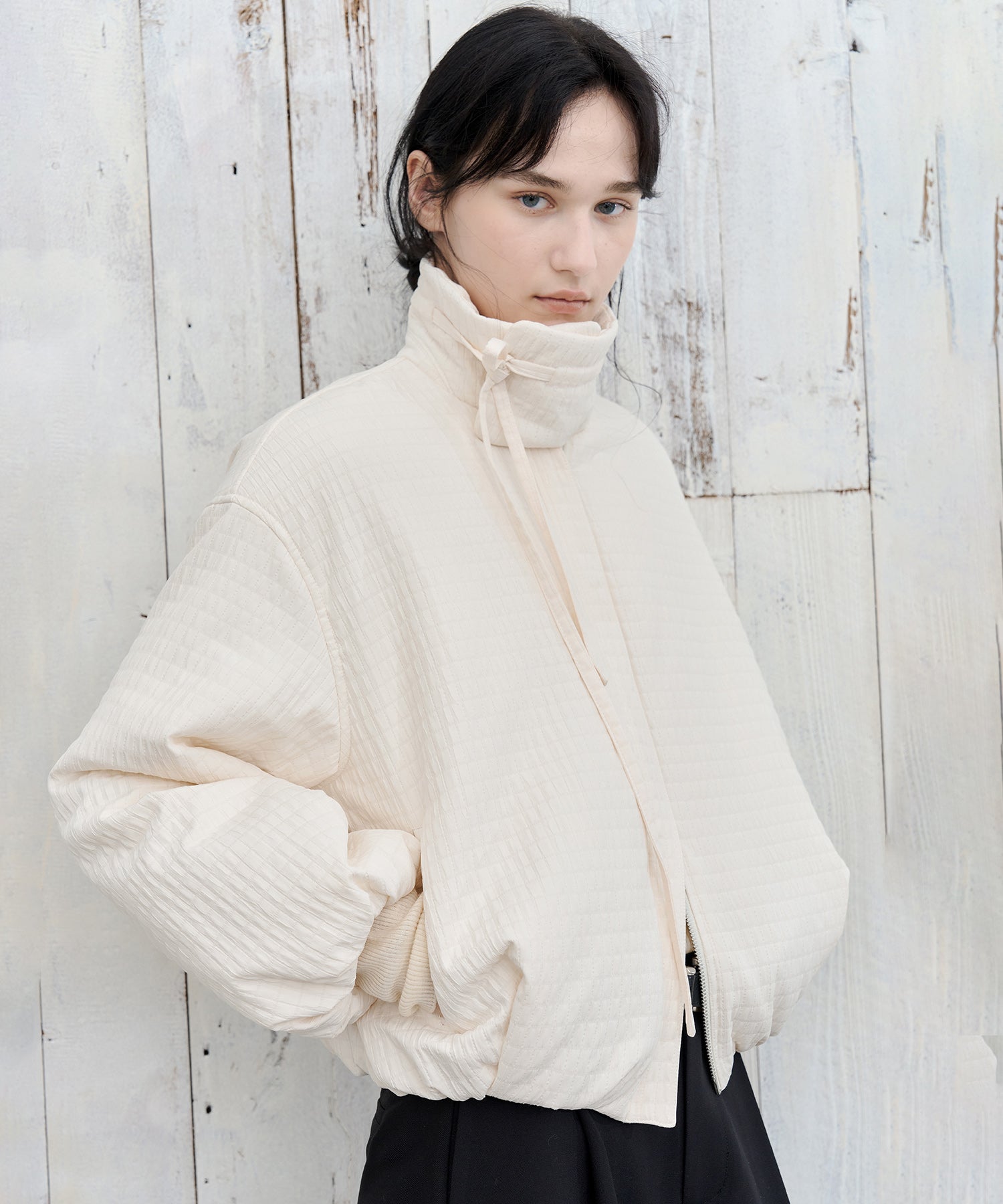 Ribbon Balloon Quilted Jacket
