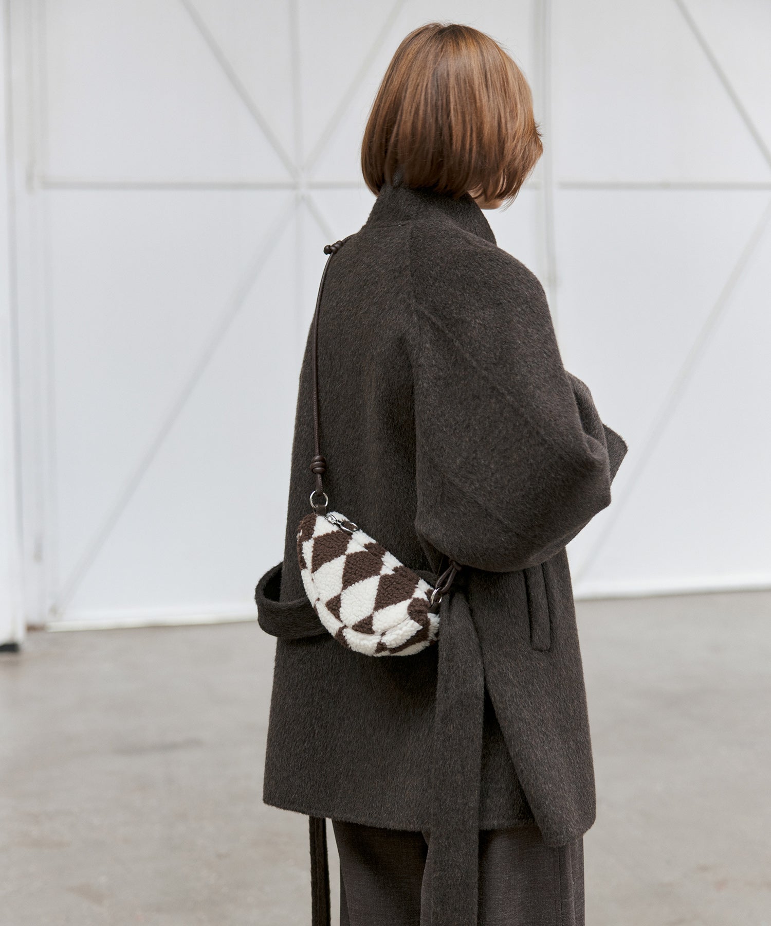 Colorblock Textured Shoulder Bag