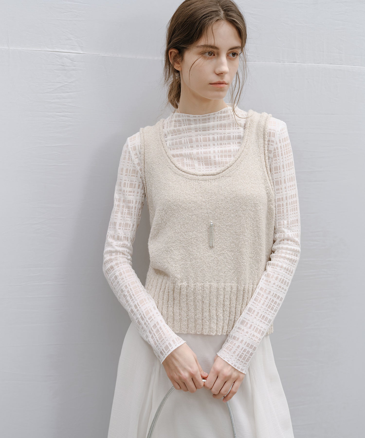 “Shipping in early March” Marl Knit Tank Vest