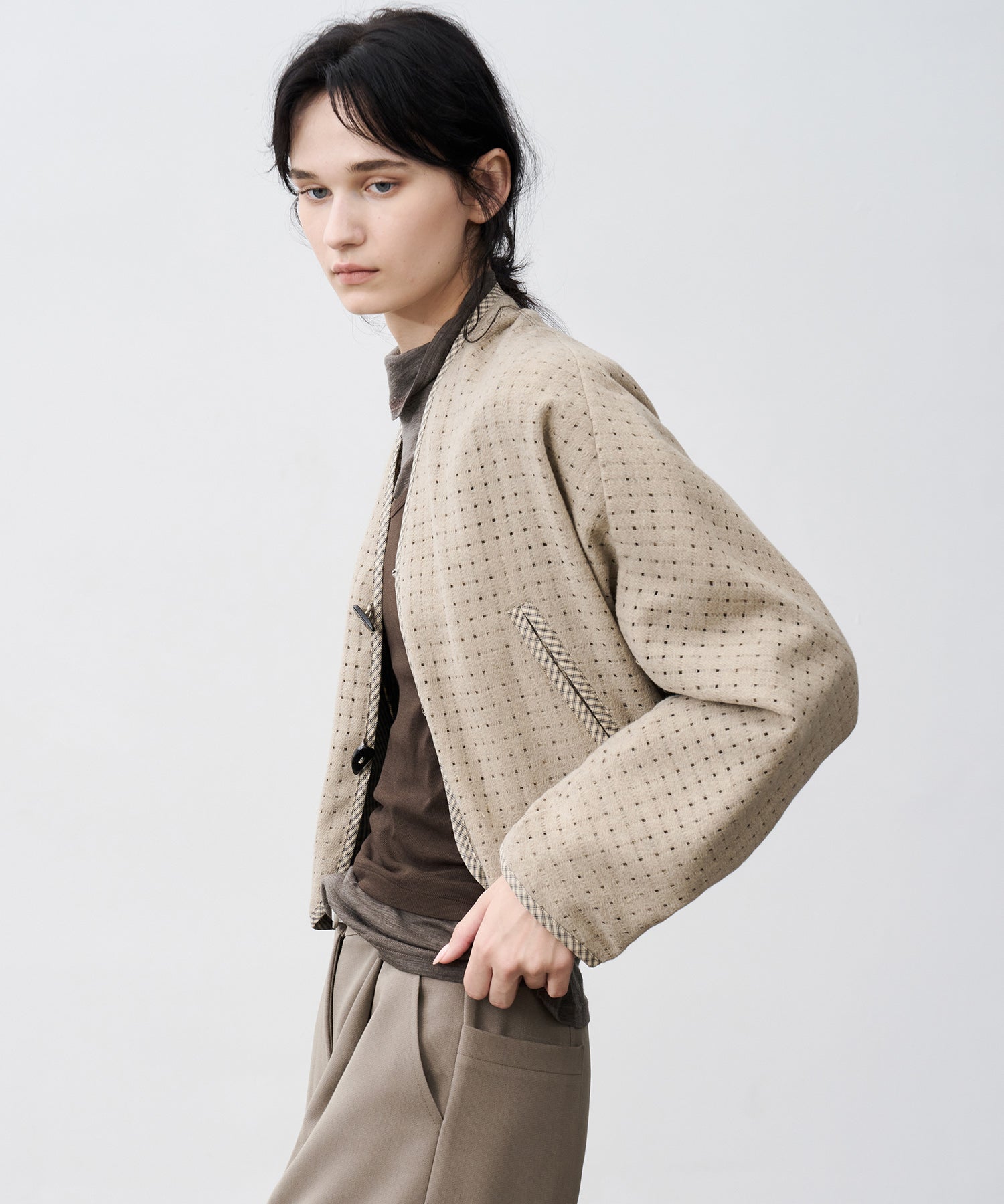 Layered Cut-Out Jacket