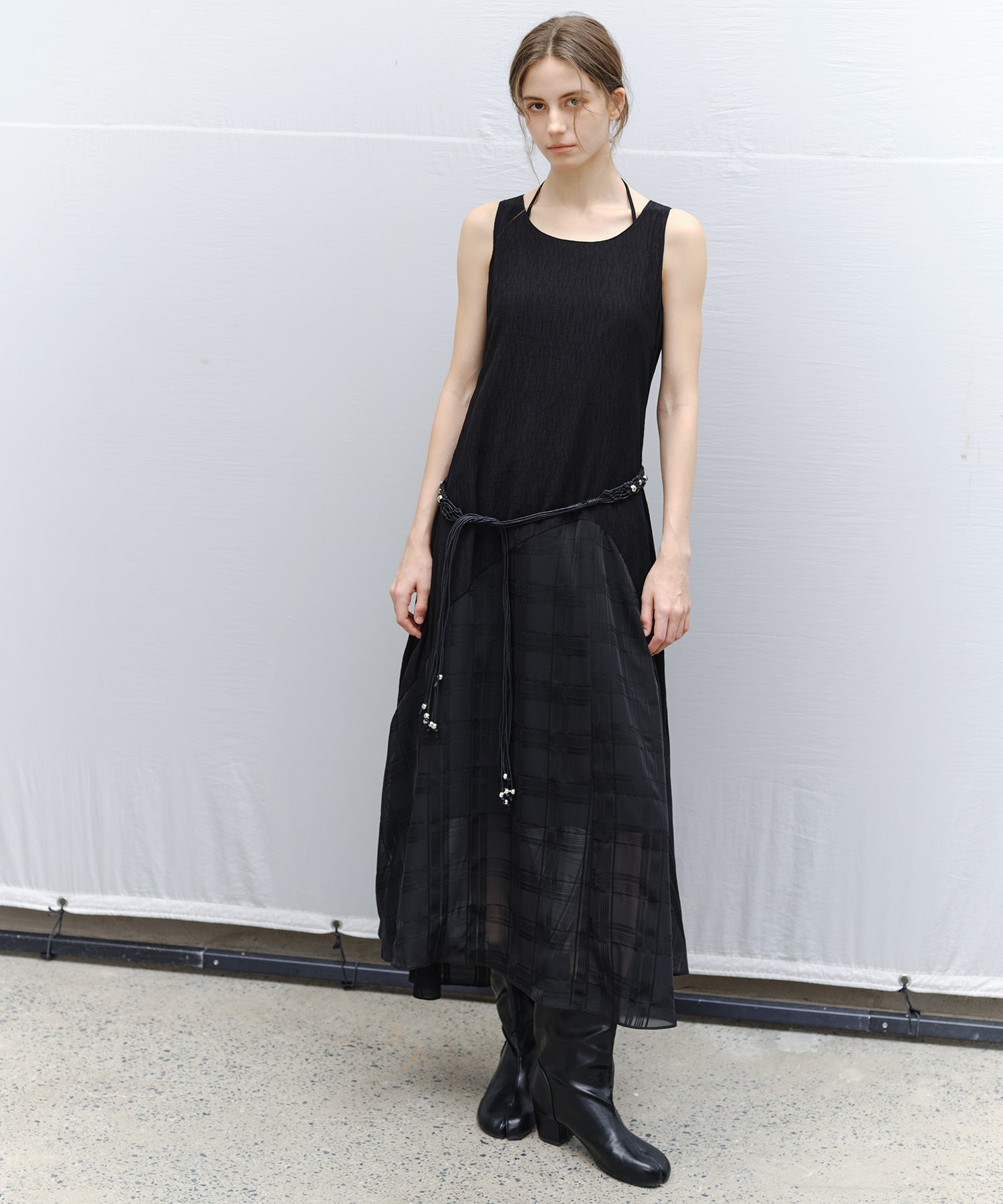 「4月中旬～下旬出荷」Sheer Layered Dress