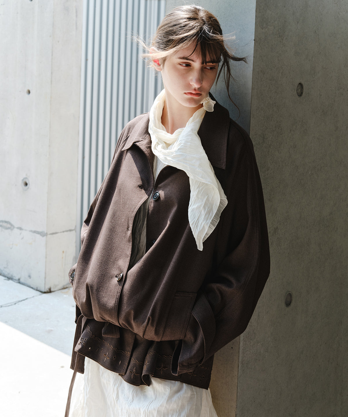 「9月下旬出荷予定」Vintage Embroidered Oversized Jacket