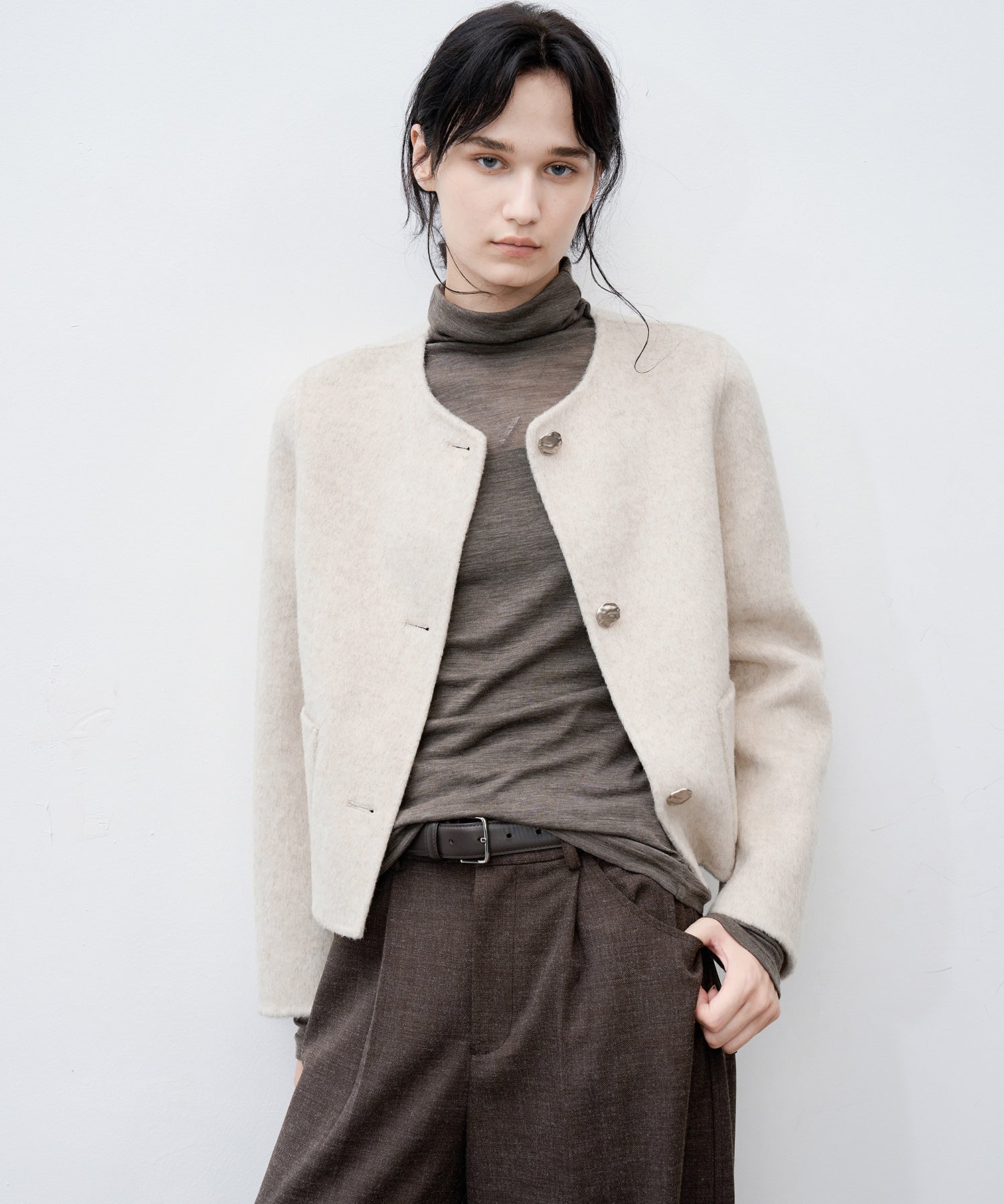 Classic Wool Handmade Short Coat