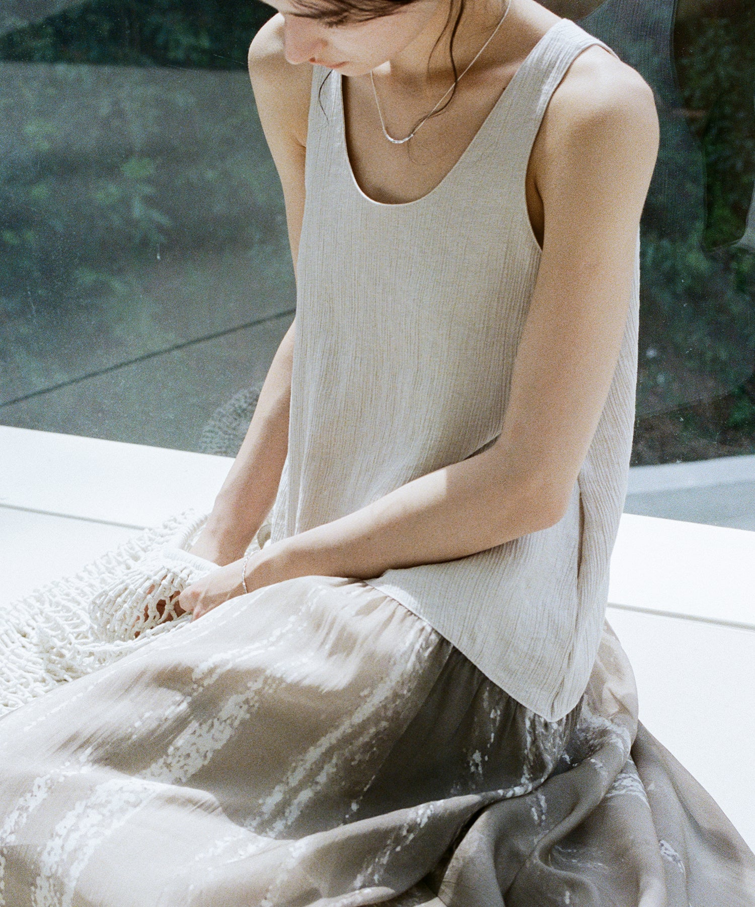 Art Print Sheer Docking Dress