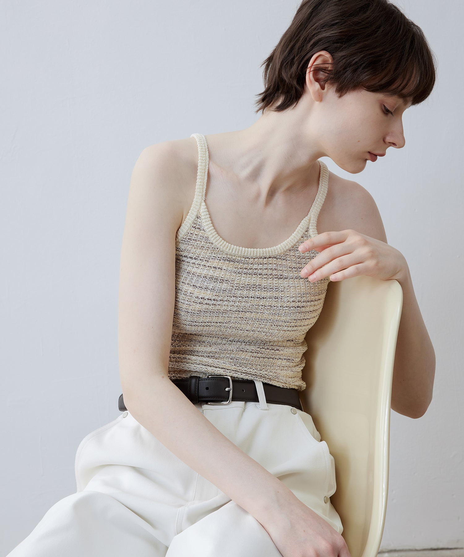 Melange Knit Camisole Top