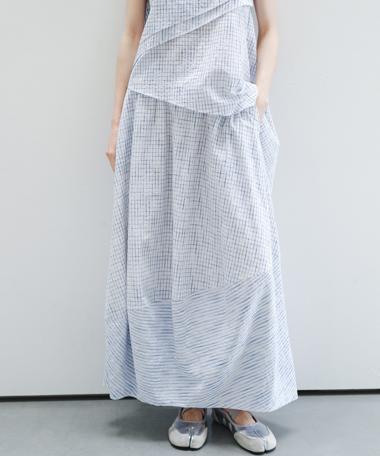 「6月上旬～中旬出荷」Texture Mix Balloon Skirt