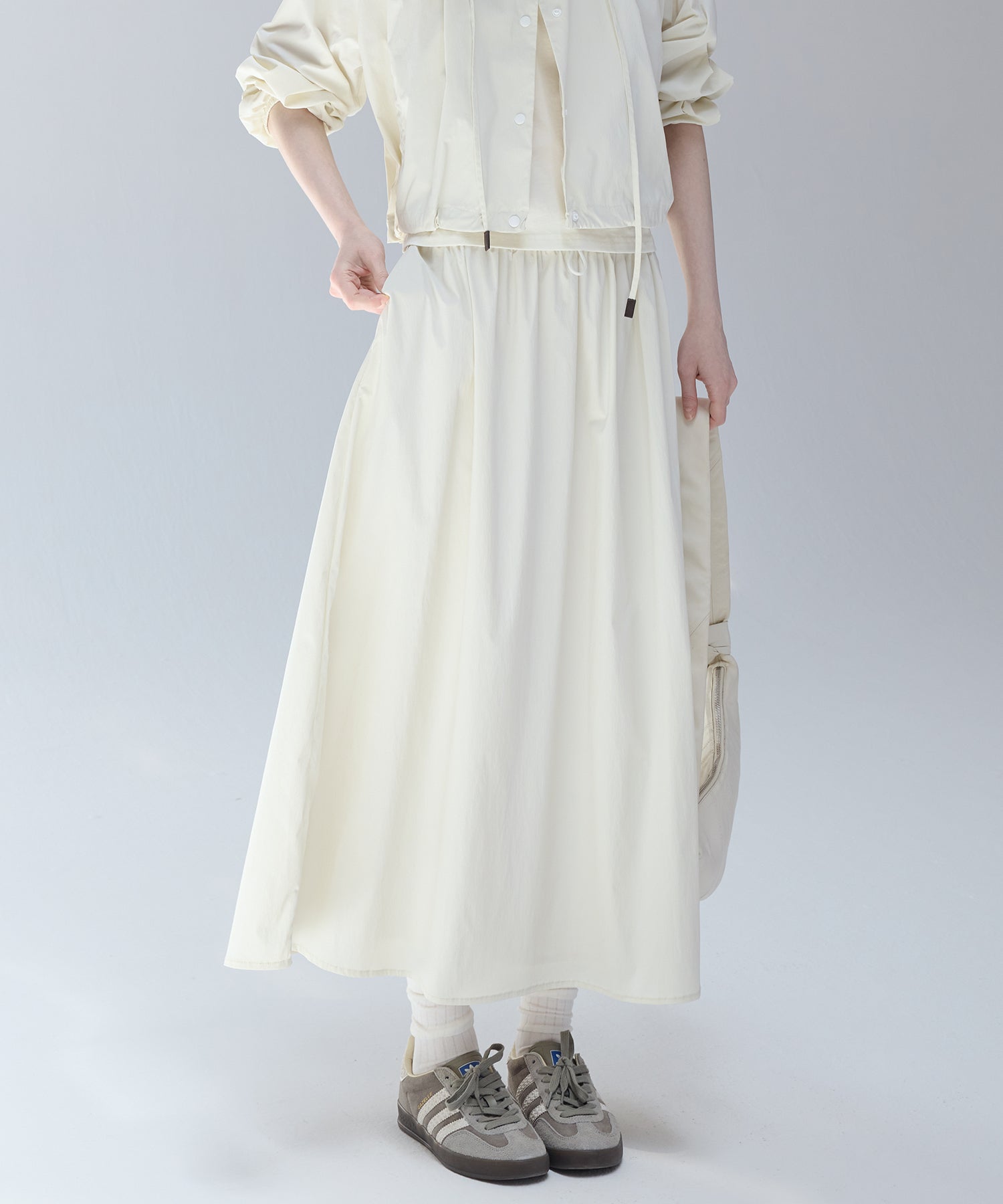 UPF50+ Drawstring Gathered Skirt