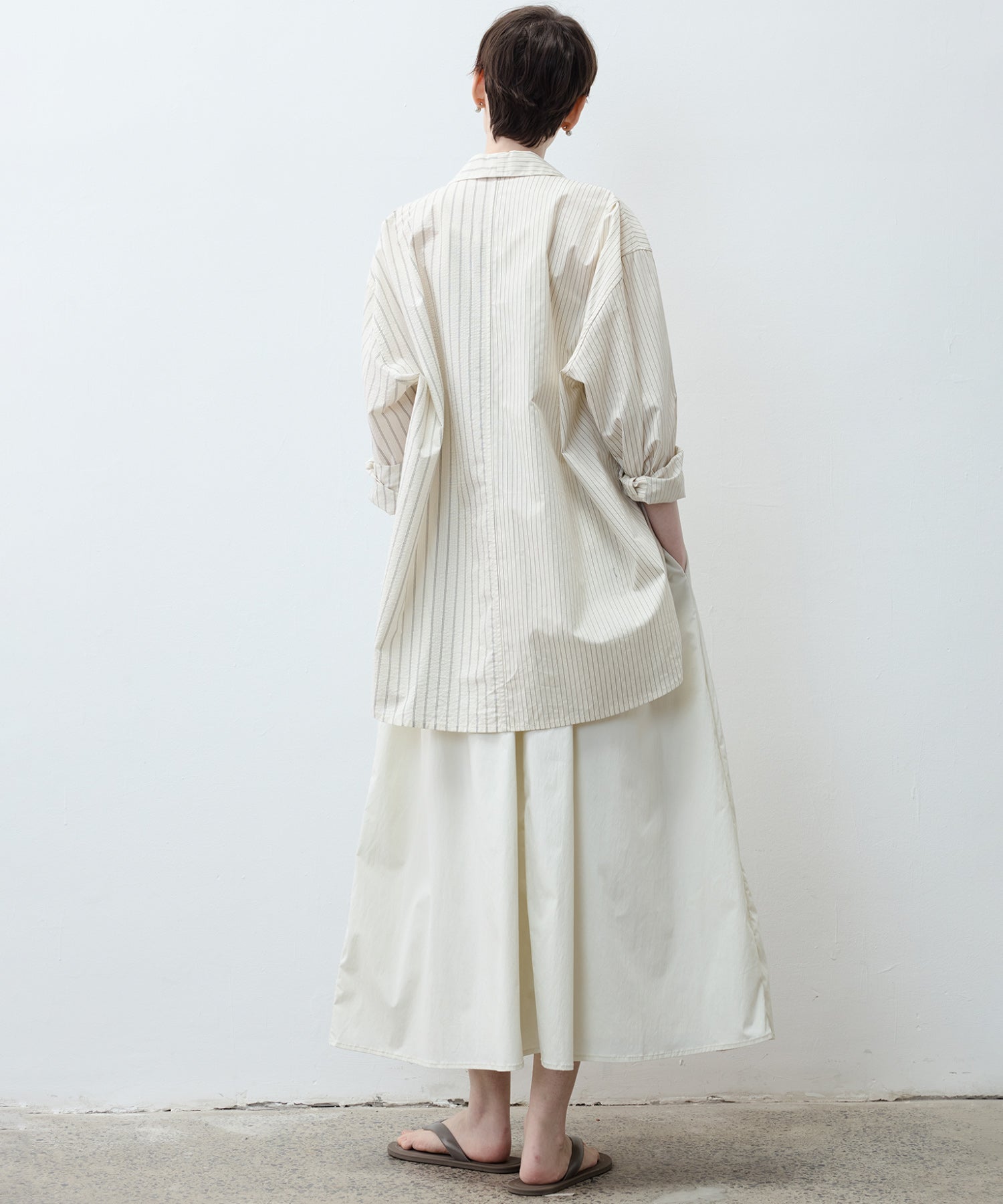 UV-Protection Basic Gathered Skirt