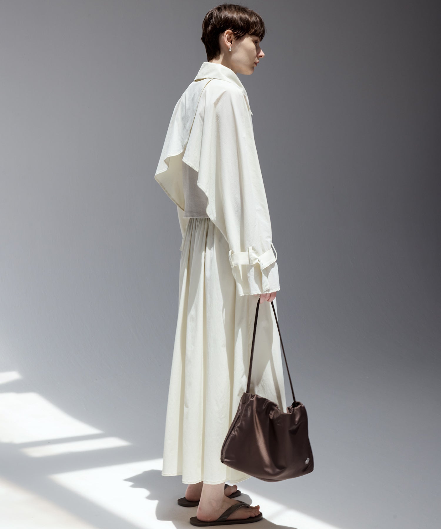 UV-Protection Basic Gathered Skirt