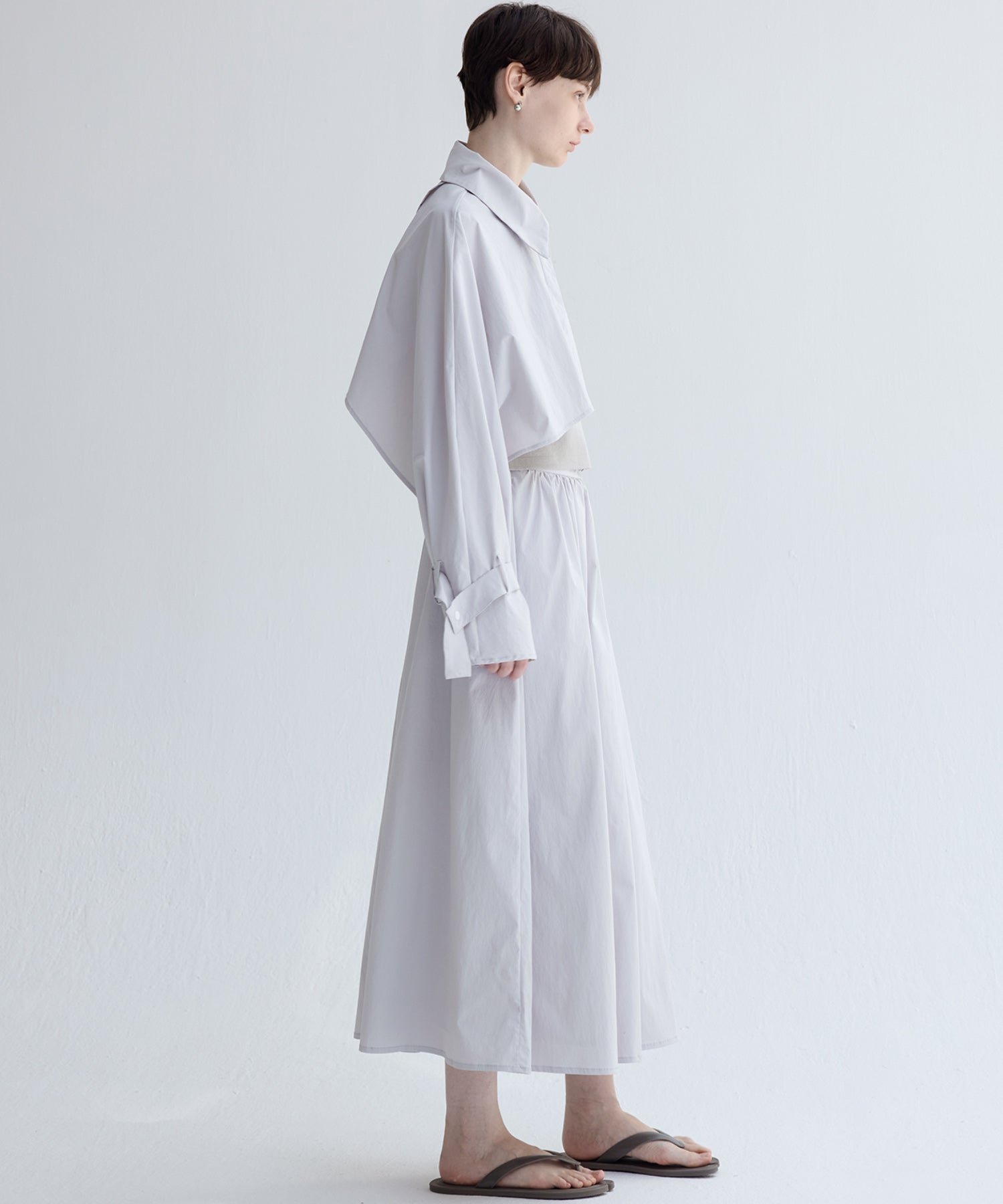 UV-Protection Basic Gathered Skirt