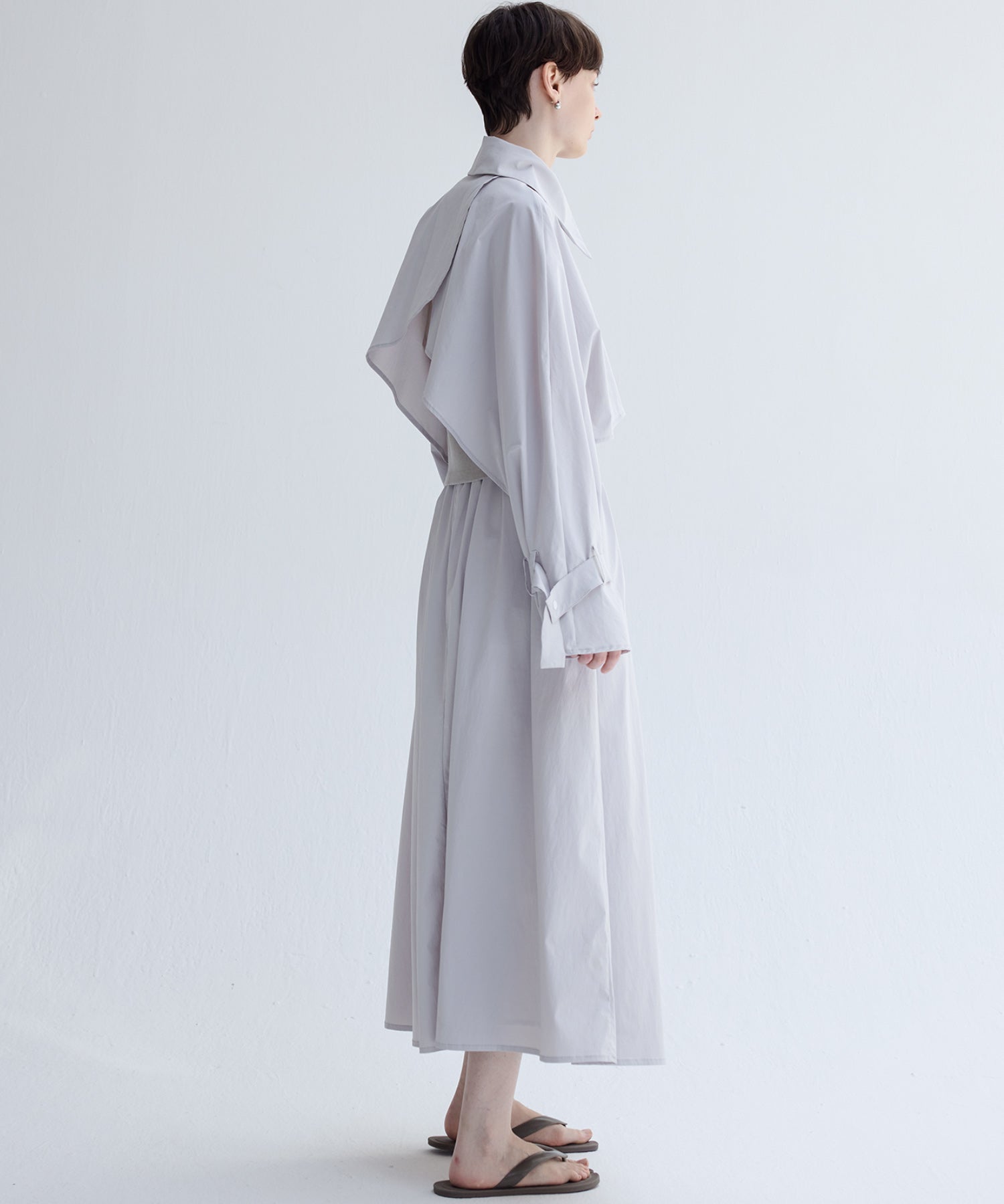 UV-Protection Basic Gathered Skirt