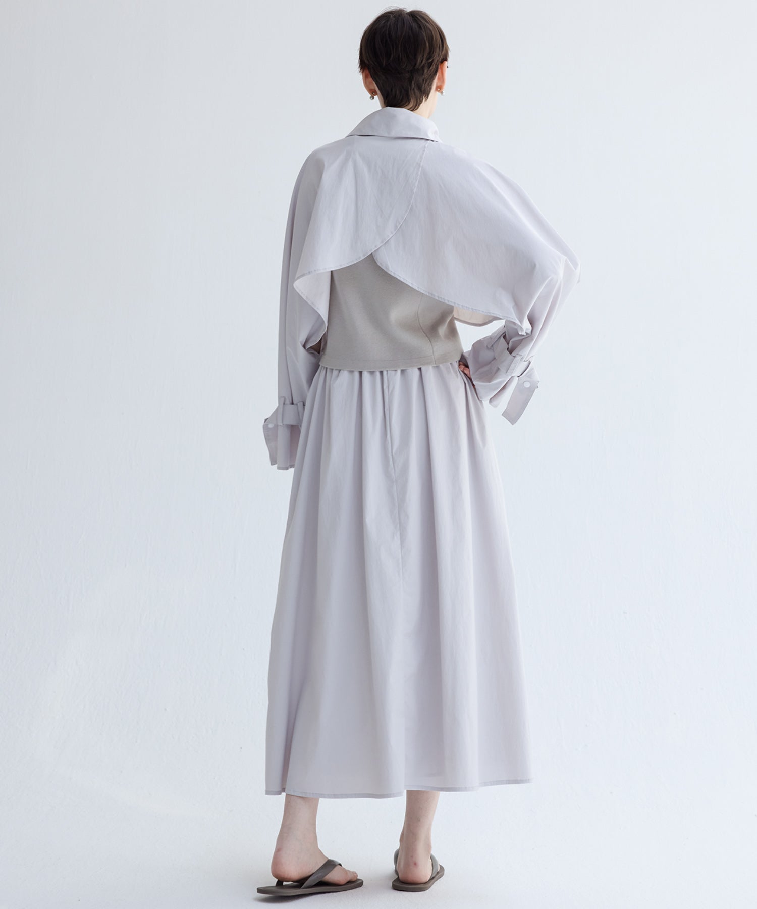 UV-Protection Basic Gathered Skirt