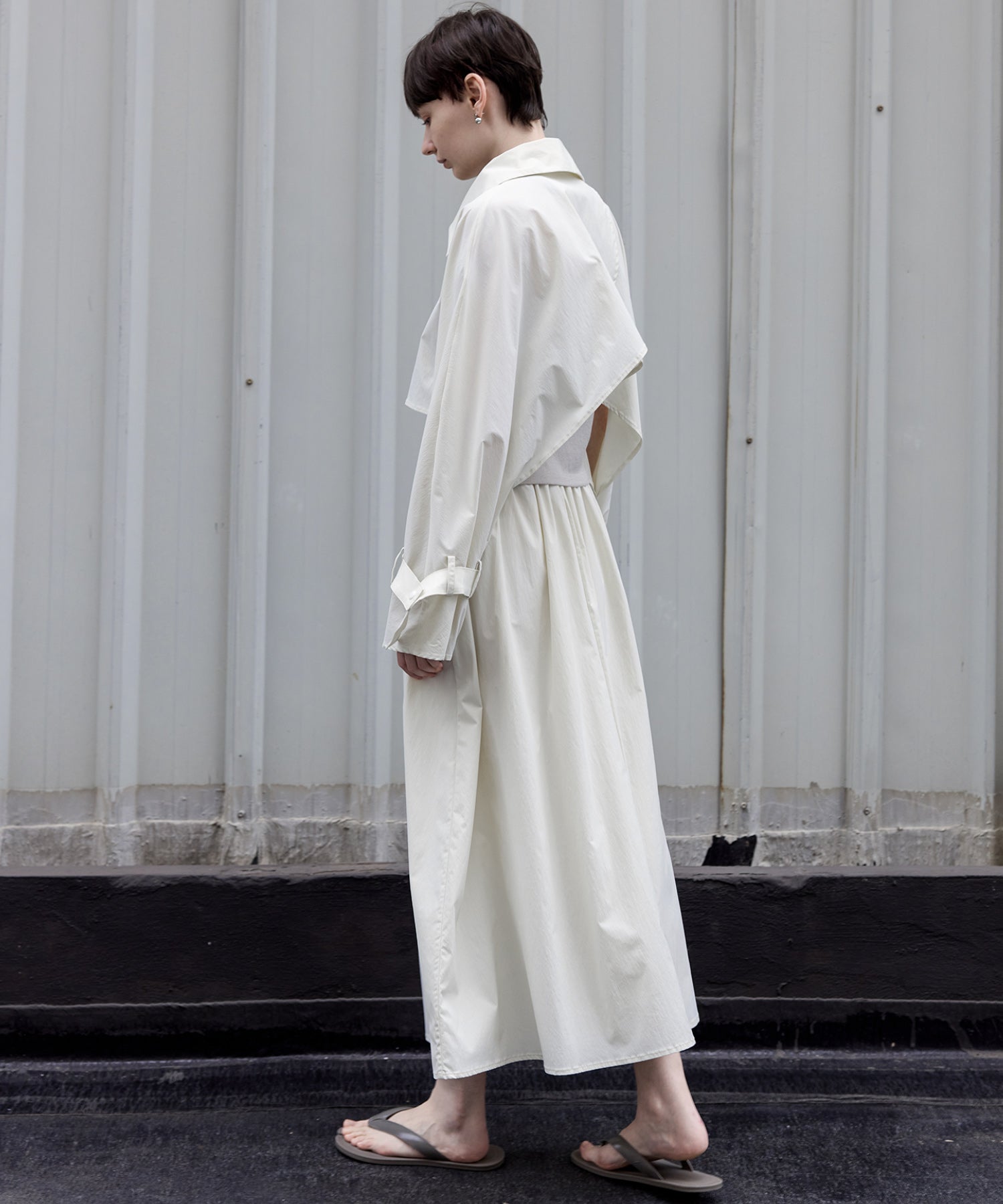UV-Protection Basic Gathered Skirt