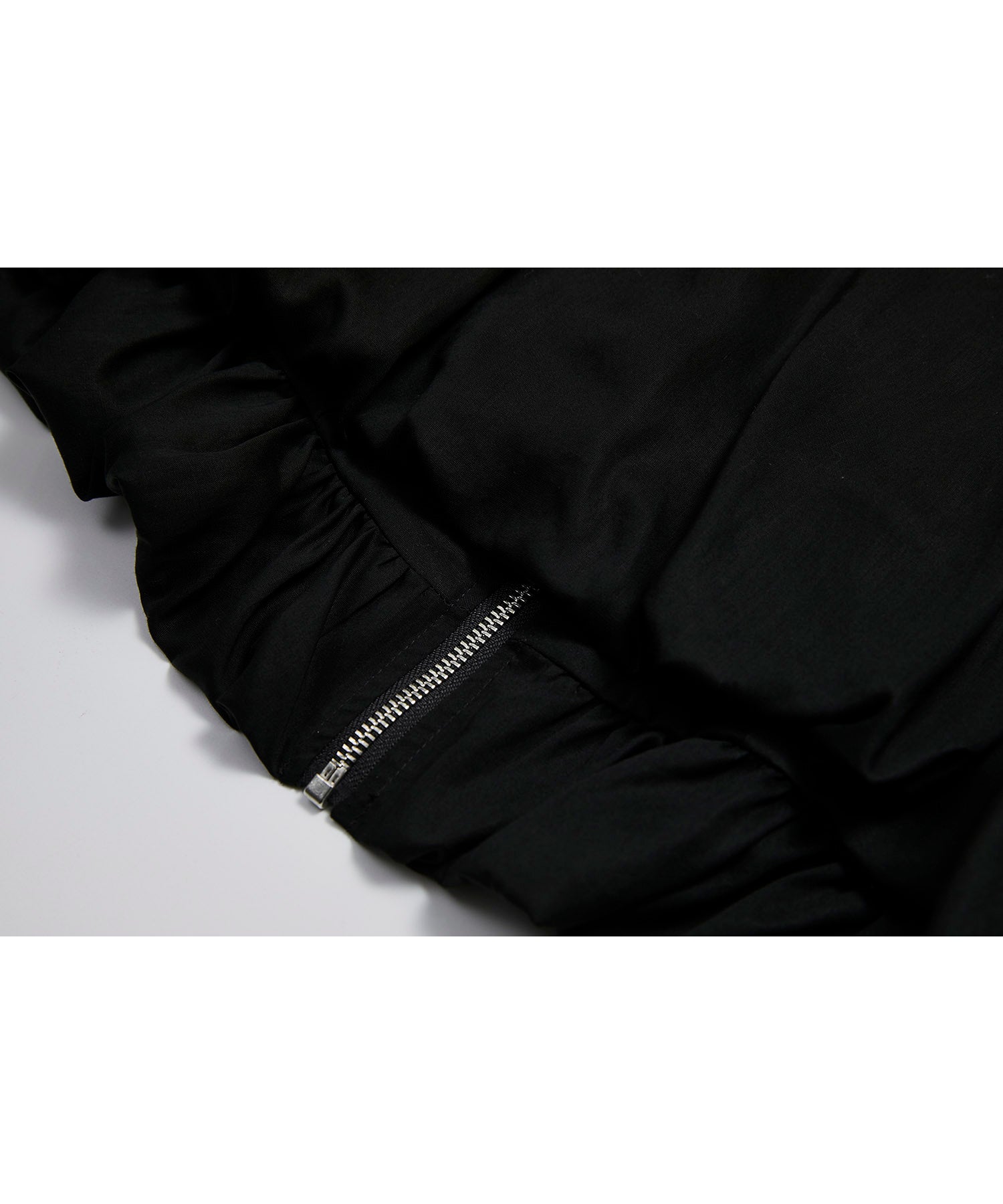 Balloon Sleeve Cropped Blouson