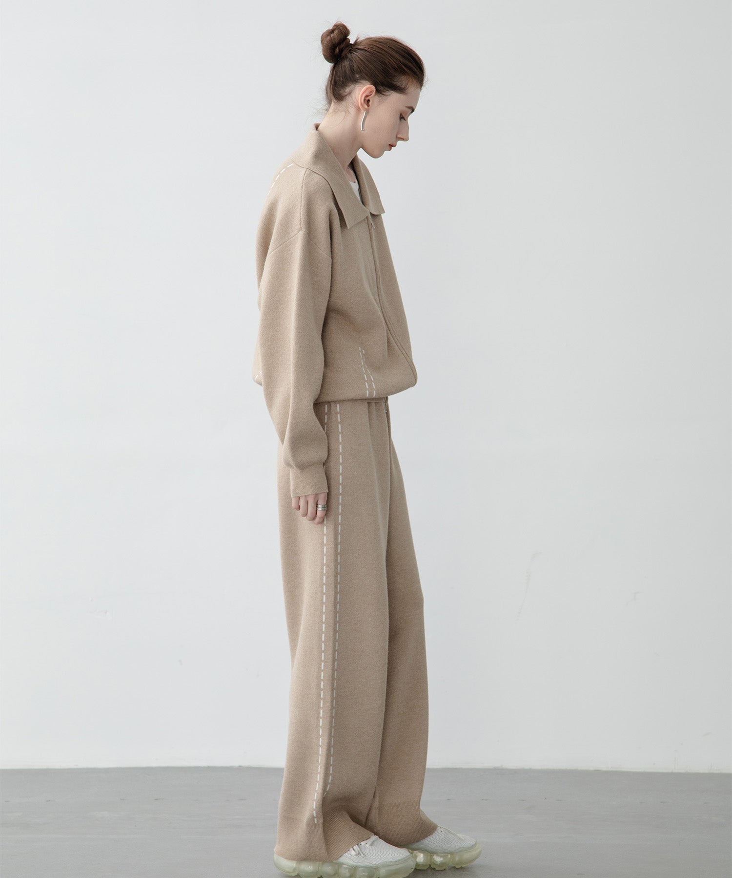 [UNISEX] Milanese rib knit blouson