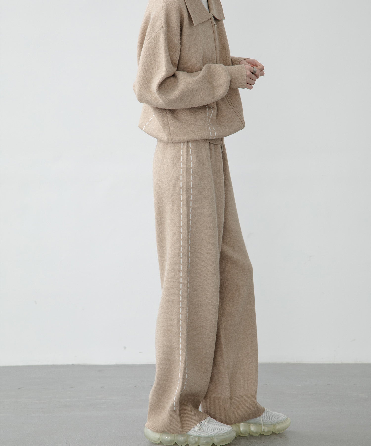 [UNISEX] Milanese rib knit blouson