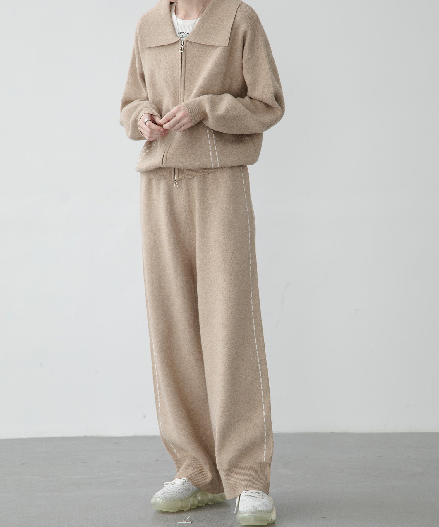 [UNISEX] Milanese rib knit blouson