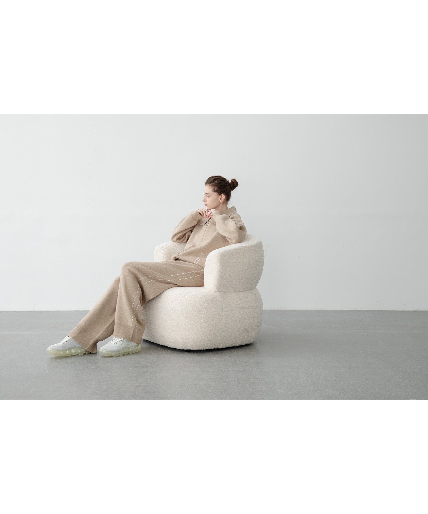 [UNISEX] Milanese rib knit blouson