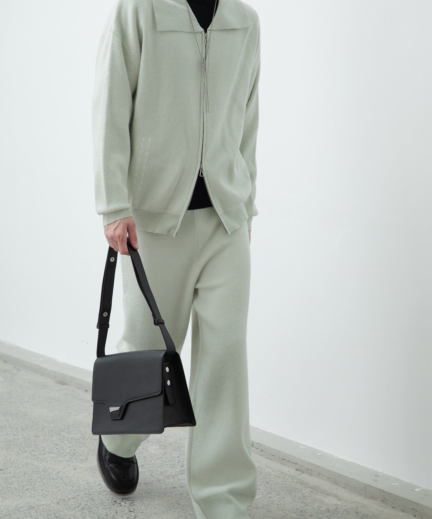 [UNISEX] Milanese rib knit blouson