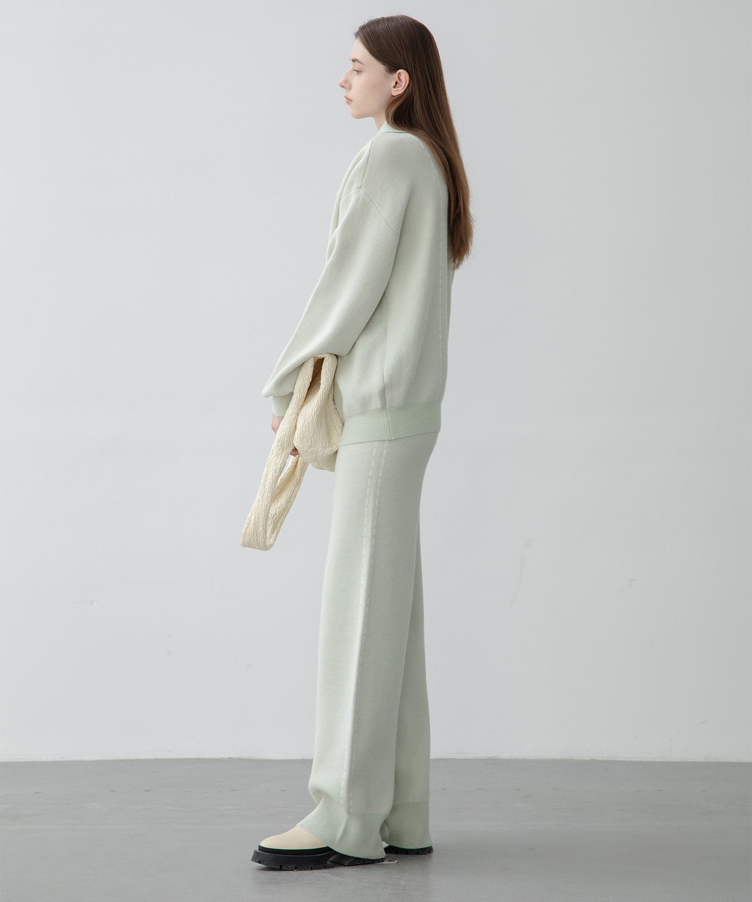 [UNISEX] Milanese rib knit blouson