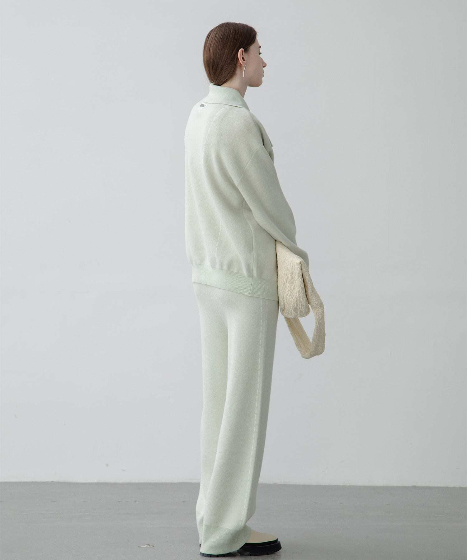 [UNISEX] Milanese rib knit blouson