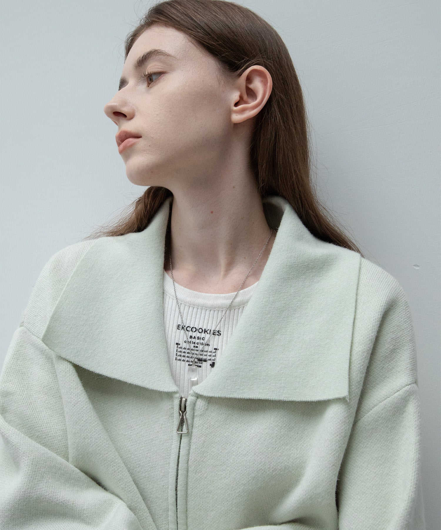 [UNISEX] Milanese rib knit blouson