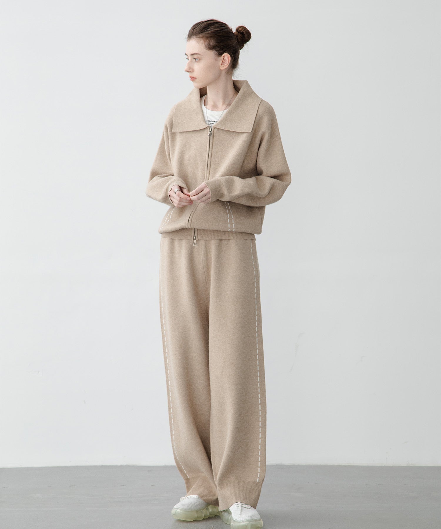 [UNISEX] Milanese rib knit blouson